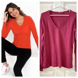 ⭐️ Kettlewell Long Sleeve V-Neck Top size LARGE